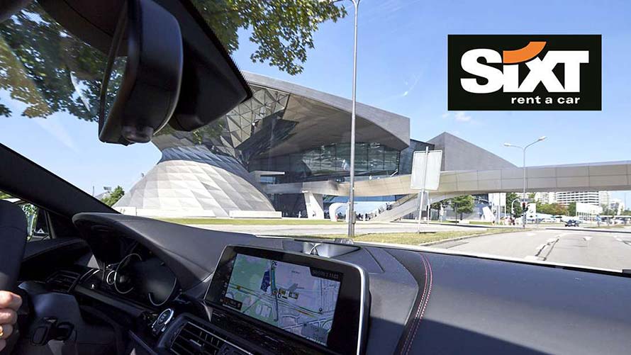 BMW Welt Sixt Sixt pick-up at the BMW Welt